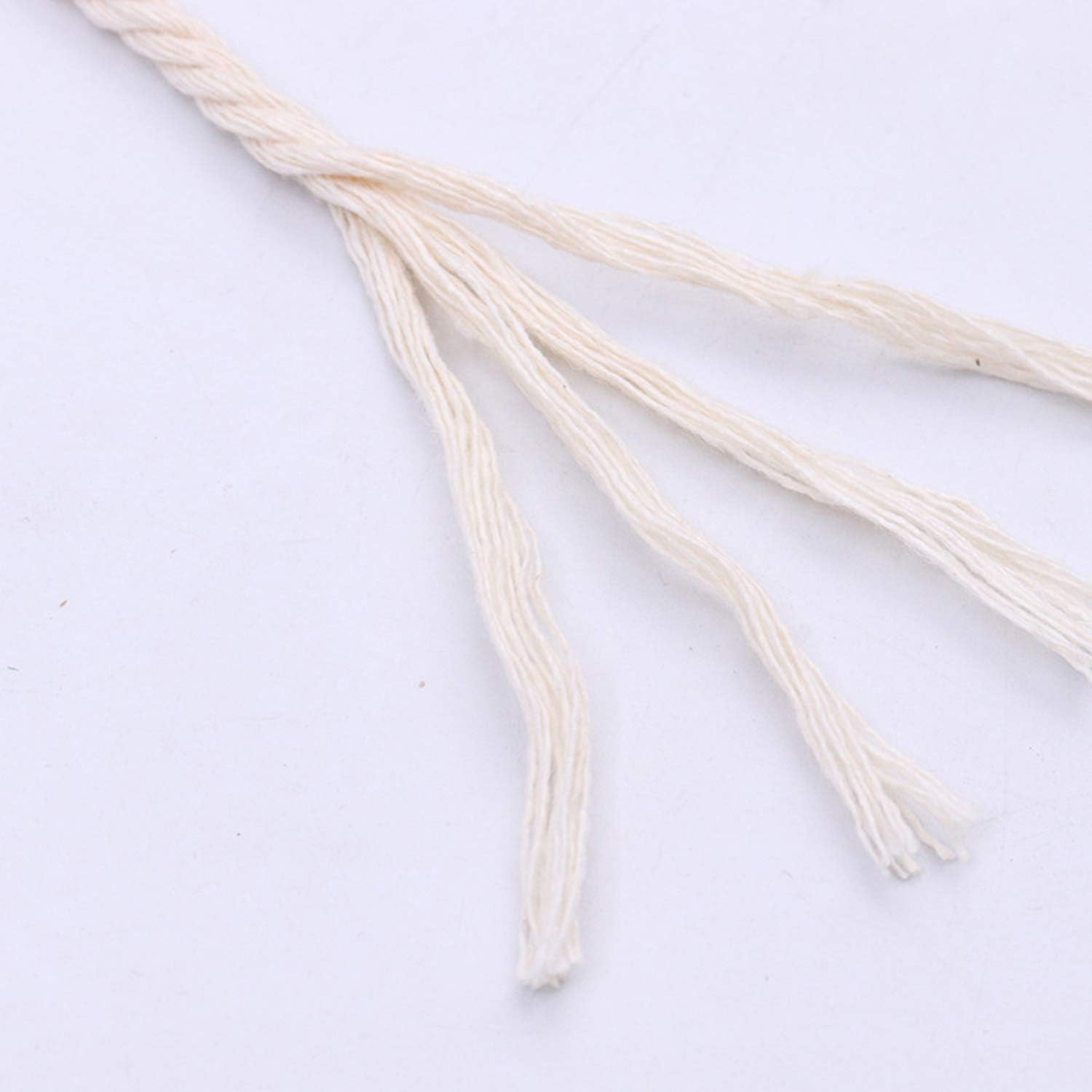 Cotton String Ball, Elastic Cord, Thread Beading String,Macrame Cord 3mm 500m 800m 100m,DIY Cotton Rope Natural,Macrame Rope for Wall Hanging Plant,Crafts Knitting,Handmake Tapestry Decorative 800m (