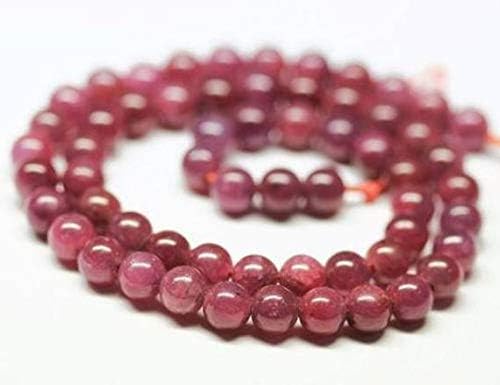 1 strand red ruby round ball smooth 16'' long strand gemstone beads, jewelry supplies for jewelry making, bulk beads, for meditation jewellery gemstone 8mm
