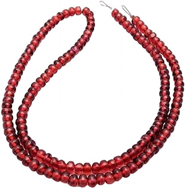 Natural Garnet Smooth Beads, rondelle Beads, 4 mm 16