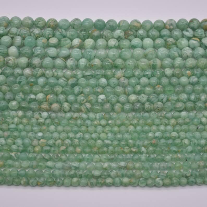 13 inch Strand of Natural gem Green Quartz, 10mm Round Smooth Beads for DIY Jewelry Making. | Beads_04472
