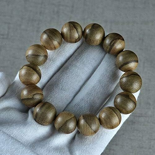 GLW Malina Wild Agarwood Aloewood 15mm Mala Prayer Beads Japa # 4913