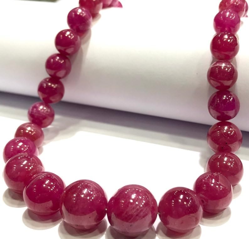 Natural PADPARADSCHA roundelle smooth Beads 7-12 MM 17 inch long string jewelry making gemstone beads for necklace bracelet