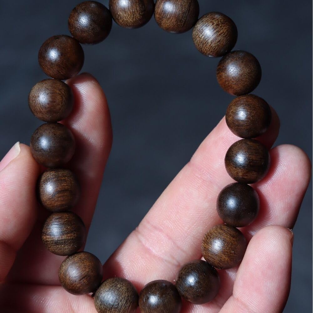 Agarwood 12mm x 17pcs Old Material Fusen Red Earth Agarwood string beads Rosary beads