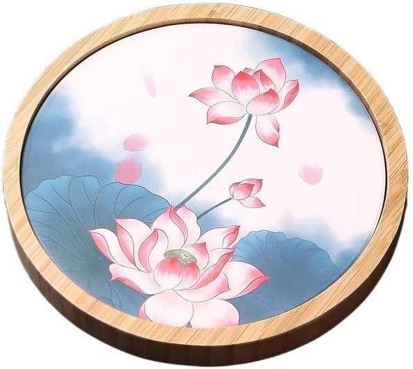 Tray Chinese Quick-Drying Tea Tray Ceramic Teapot Dry Tea Table Tea Table Restaurant Service Tray Serving Trays(D)