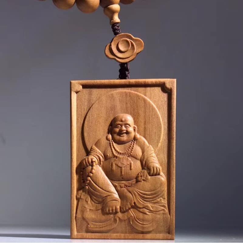 Mascot Wooden Crafts Wood Carving Art Wood Decoration Artwork 老山檀香DIY佛珠手串手链 多种规格多种款式油润手颗味馨香送礼款(佛与观音)