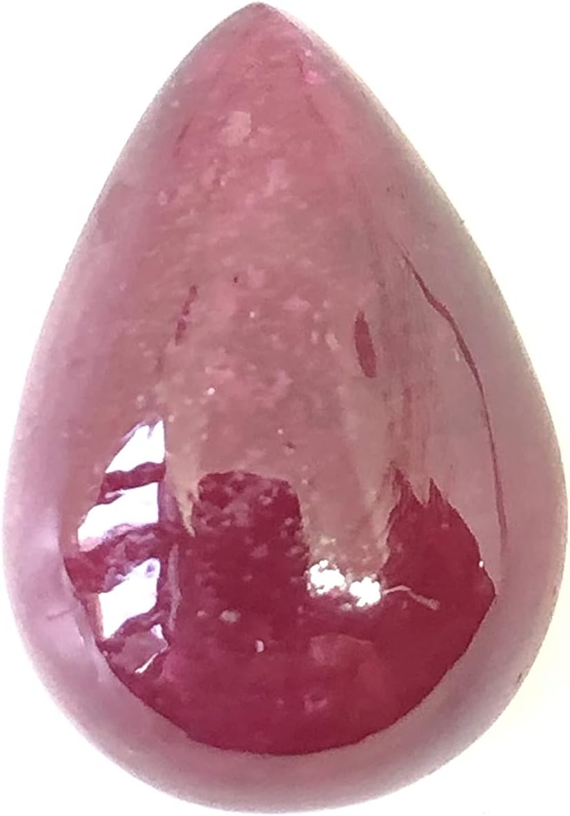 26.40 Ct Deep Red Ruby Pear Shape Cabochon Size 22x15 mm Attractive Unique Quality Most Popular Loose Gemstone Best For Making Jewelry Pendant/Ring