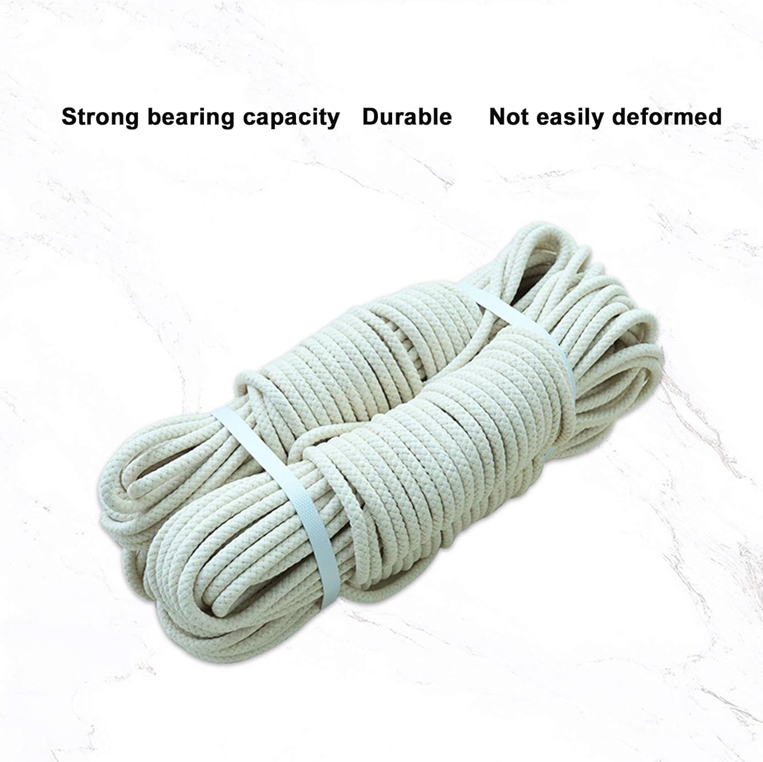 Cotton String Ball, Elastic cord, thread beading string,Flag Rope Cotton Beige 100m,Flag Pole Halyard Rope Strong Durable,Multi-purpose Cotton Rope for Outdoor Hanging Clothes,Travel Tying,Garden,Beig
