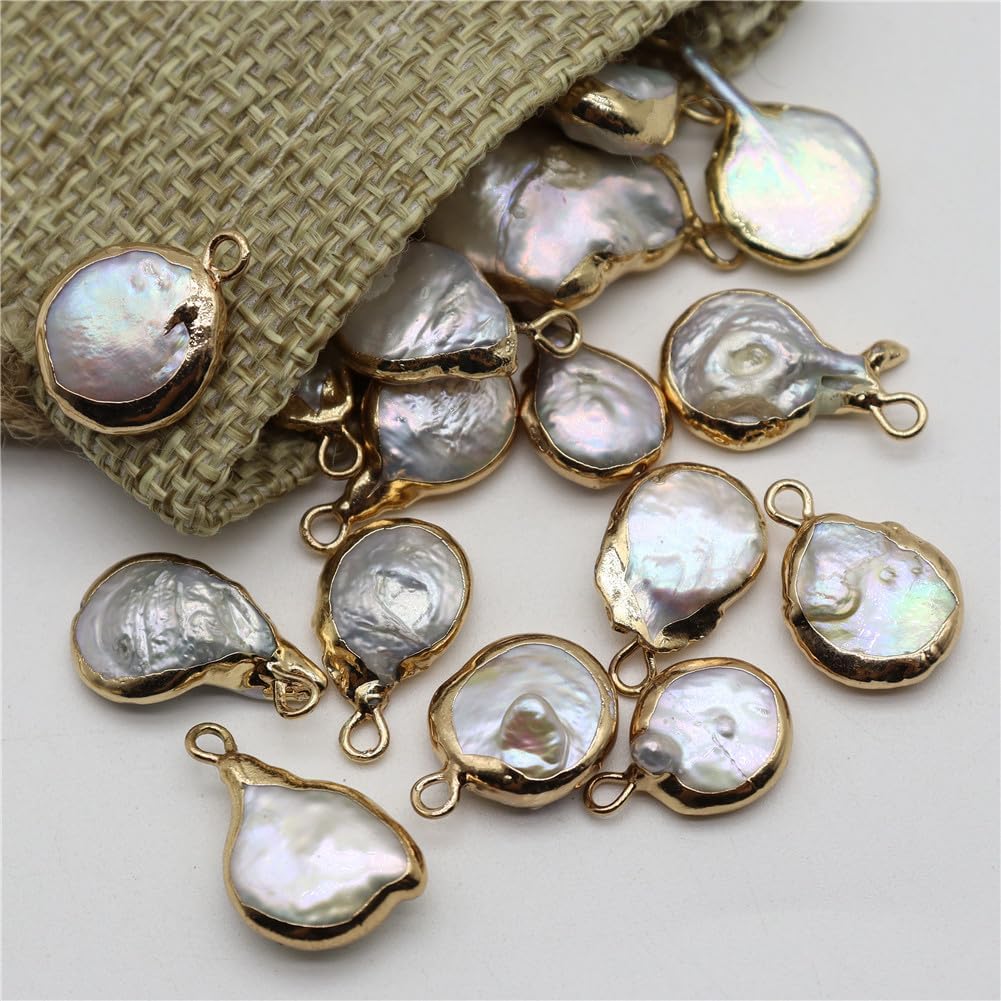 Pearl Pendant Natural Irregular Shape Loose Bead for Jewelry Making DIY Necklace Earrings 05cm-15cm 50 Pieces