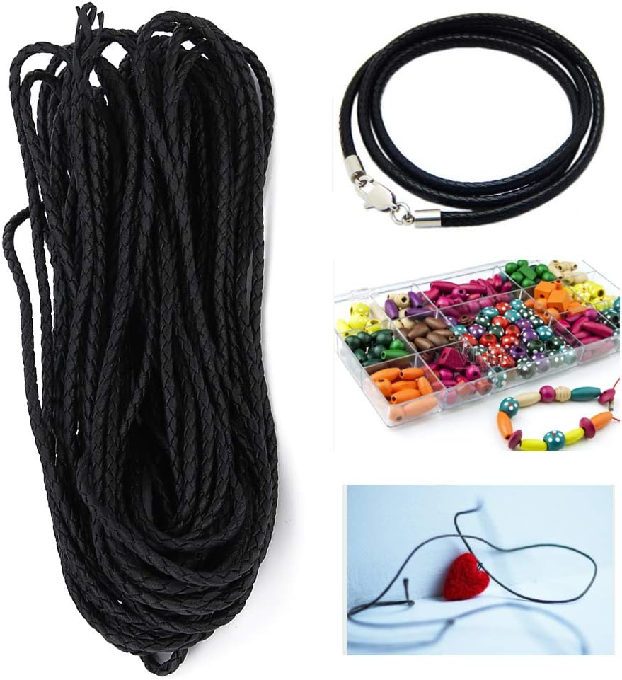 Oceanside Necklace Cord, PU Leather Soft Bracelet Cord, Jewelry Making Cord Necklace for Bracelets & Necklaces