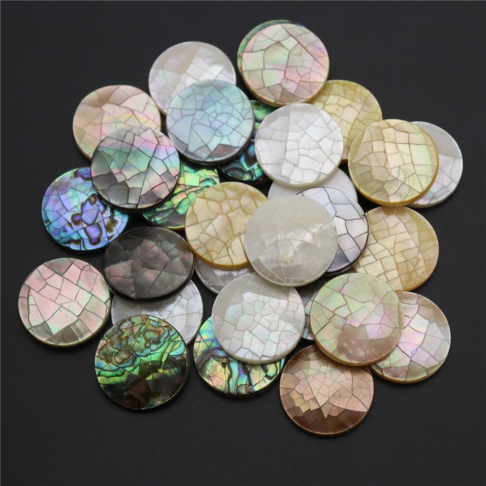 Natural Mop Seawater Shell Beads Disc for Jewelry Making DIY Necklace Earring Bracelet Pendant 16mm style1 100 Pieces