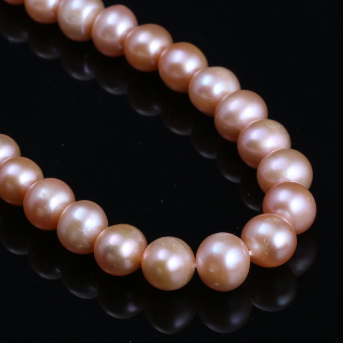 8-9mm Natural Freshwater Pearl Spacer Beads for DIY Jewelry Making - For Women's Necklaces and Accessories - (Color: White/Size: 8-9mm)