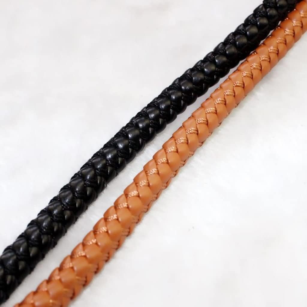 8mm Black/Brown PU Cord,for DIY Jewelry Making - Goth Bracelet Kit, Pet Collars, Punk Accessories (1M/10M) Unisex Craft(Dark Coffee,10m)