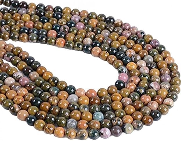 6mm Ocean Agate Round Ball Loose Gemstone Beads 16