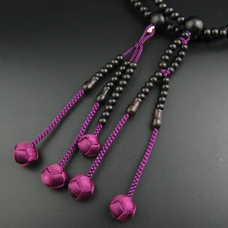 Black Wood Beads Japanese SGI Soka Gakkai Juzu Nichiren Buddhism Prayer Beads