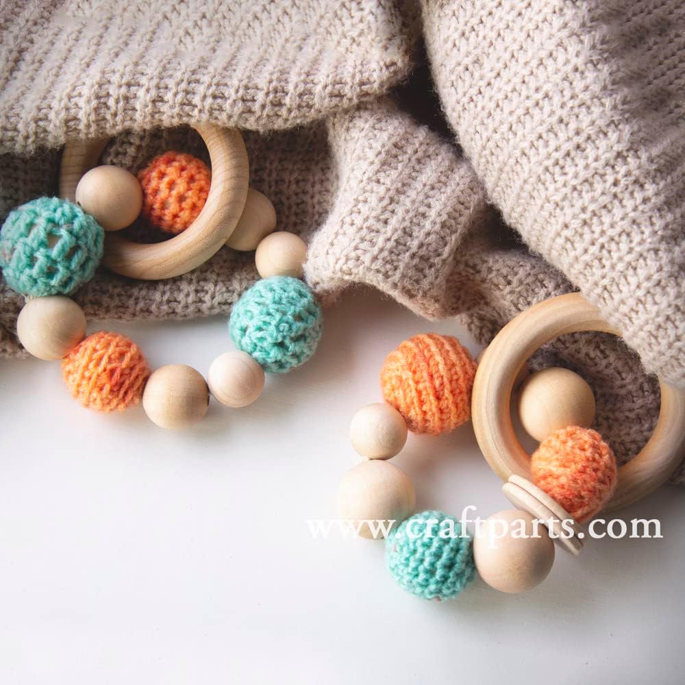 12MM (1/2 inch ) Round Wooden Beads w/ 5/32 inch hole-Bag of 2000