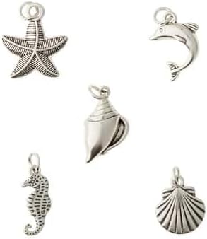 Bead Landing 12 Packs: 5 ct. (60 total) Sea Life Charms