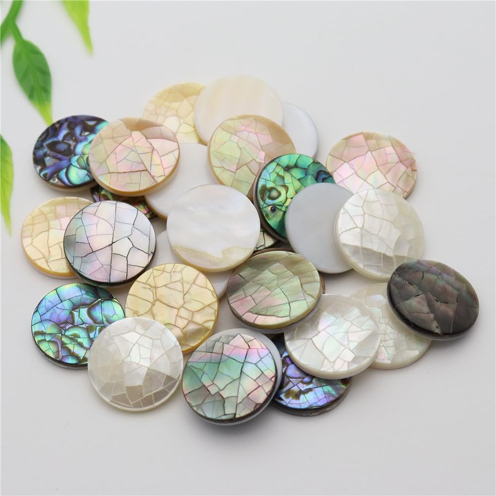 Natural Mop Seawater Shell Beads Disc for Jewelry Making DIY Necklace Earring Bracelet Pendant 16mm style1 100 Pieces