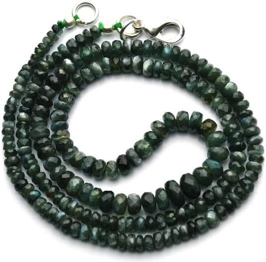 BEADS GEMSTONE 1 Strand Natural Alexandrite Chrysoberyl Facet 3 to 6MM Rondelle Bead Necklace 17 Inch Long Long Code-HIGH-11385