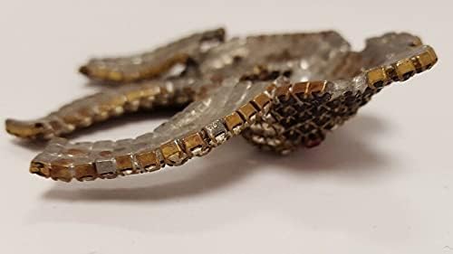 1950's Rare Vintage Austrian Crystal & Black Rhinestone Hand Crafted 3