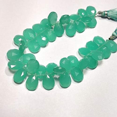 13 inch natural beads strand of 10-14mm faceted pear hydro quartz gemstone beads for DIY jewelry - necklace, bracelet, earring, ring.