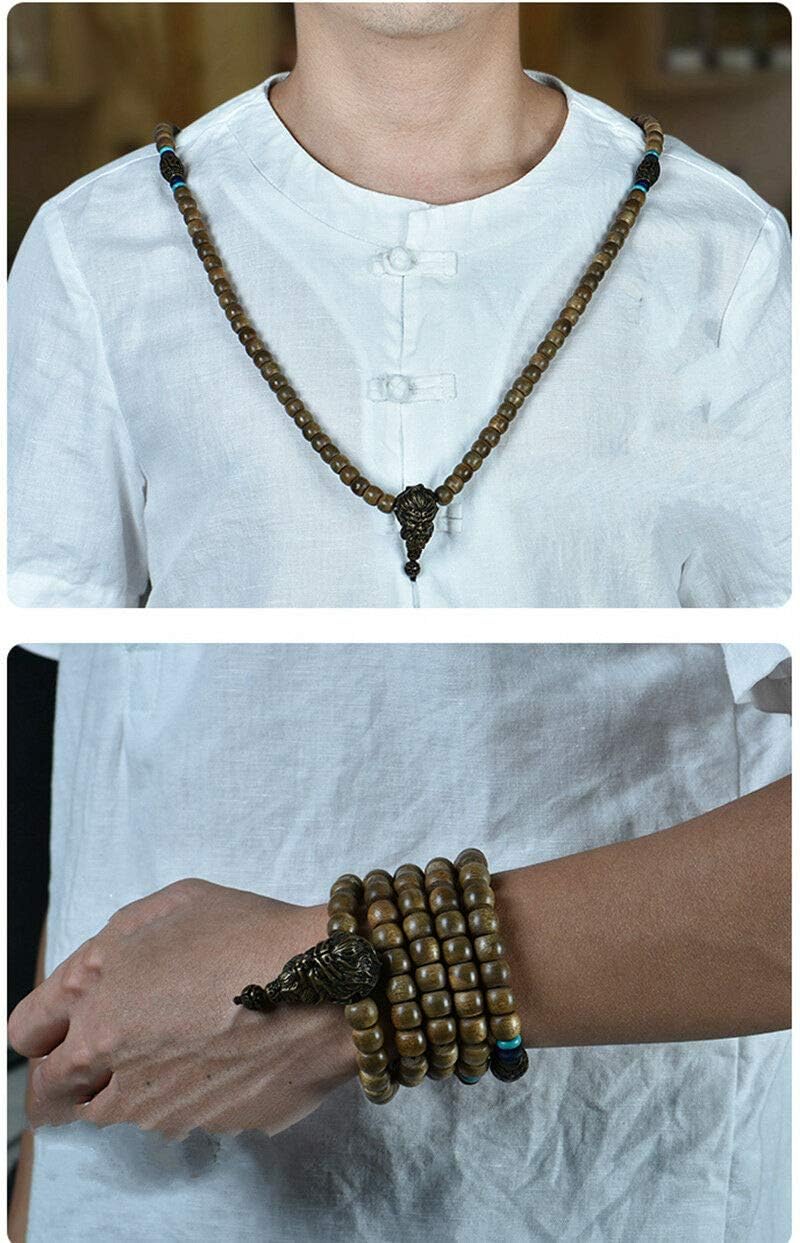 GLW Brunei Genuine Wild Agarwood Aloewood Malas Meditation Prayer Beads 7 Mm #4955