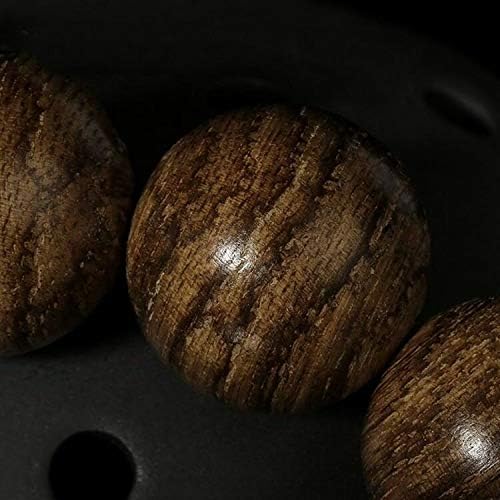 GLW Tarakan Genuine Natural Wild Agarwood Aloewood 15mm Malas Prayer beads #4942
