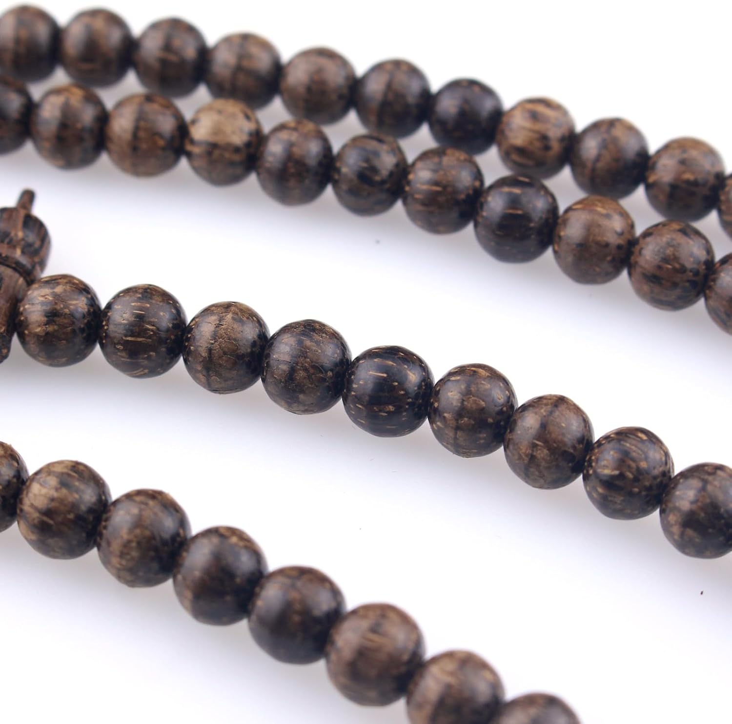 Muslims Islamic Dhikr 99 Tasbeeh Tasbih Prayer Beads, Wood Beads with Tassel