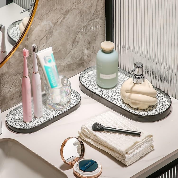 Cafeteria Tray Hotel Bathroom Toilet Toilet Storage Tray Face Wash Basin Wash Basin Cosmetics Aromatherapy Storage Tray Serving Trays(C,Medium)