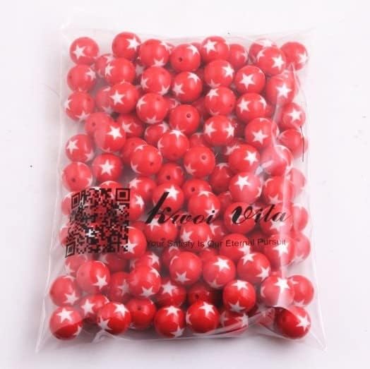 Davitu Kwoi Vita Acrylic Star Beads for Chunky Kids Fashion Jewelry 12MM 16MM 20MM|Acrylic Star Beads|Fashion beadsbeads Fashion - - (Color: Yellow, Item Diameter: 12mm 500pcs per Bag)