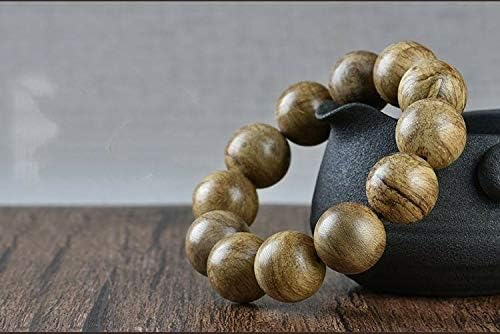 GLW Tarakan Genuine Wild Agarwood Aloewood 18 Mm Prayer Beads MALA Meditation #4918