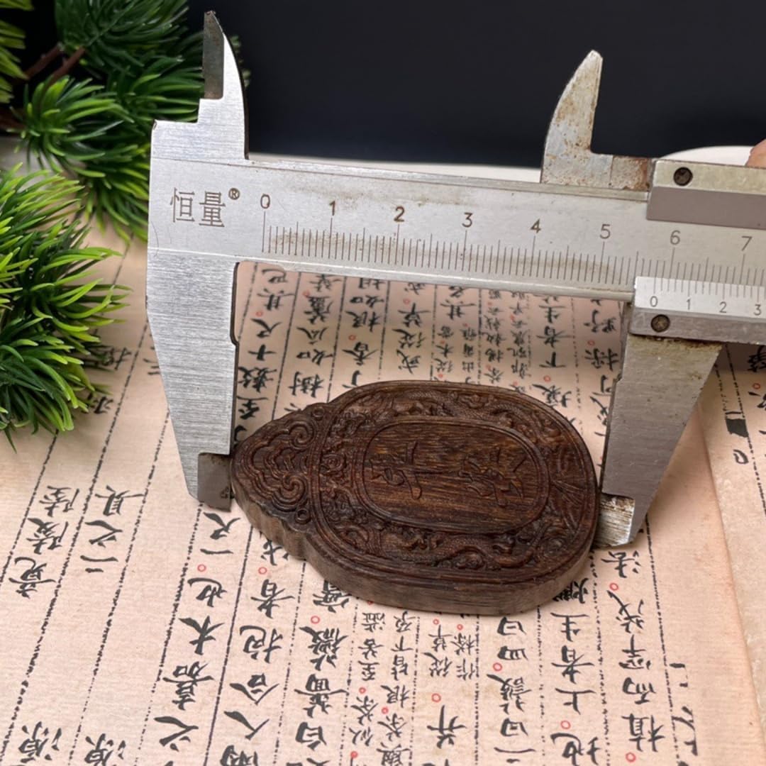 Vietnam Nha Trang White Agarwood Resin Beads with Soft Silk Cord Peace and Safety Amulet Car Pendant