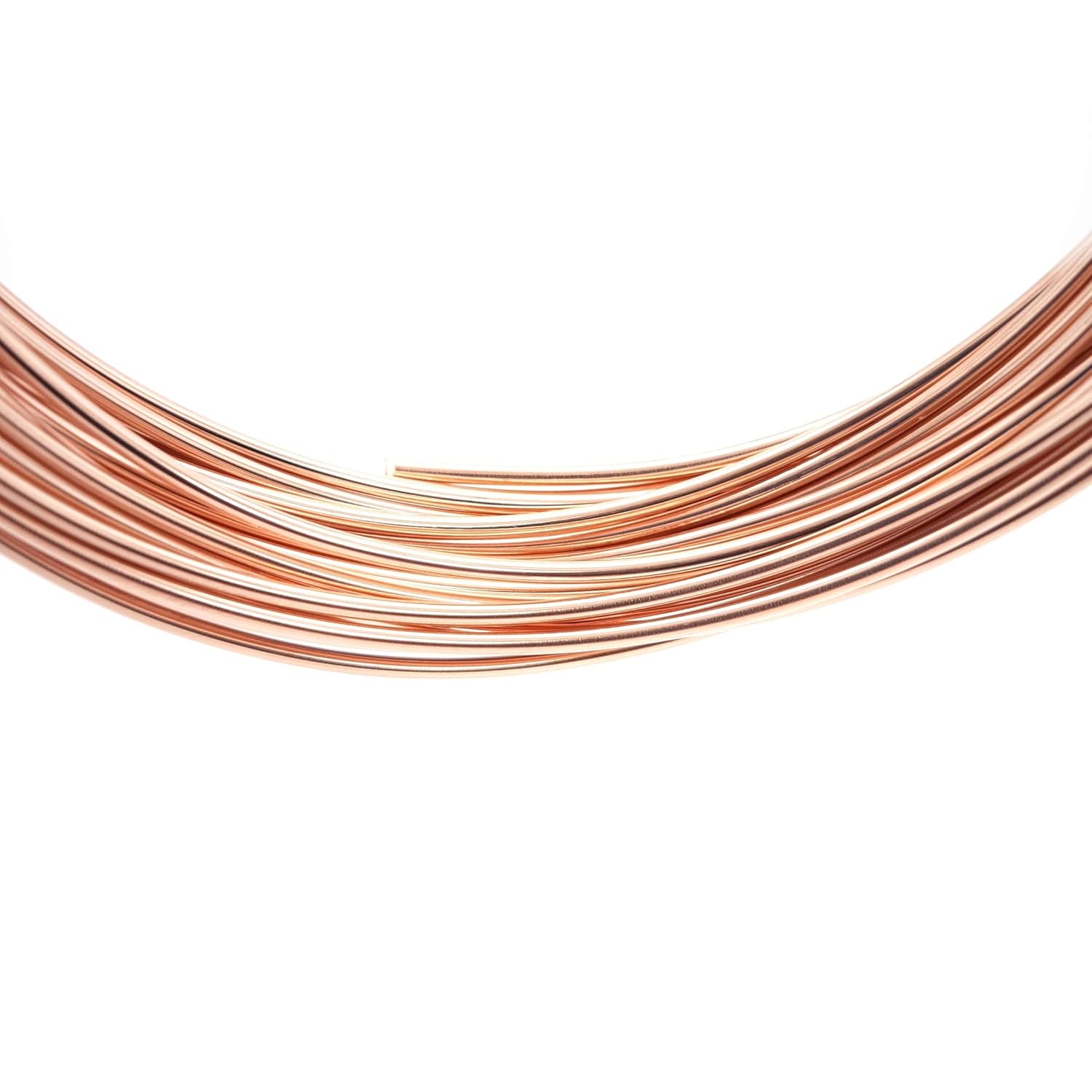 20 Gauge, 14/20 Rose Gold Filled Wire (Round) Dead Soft 14K Pink Gold Filled Wire Made in USA - 1 Ounce (19FT) by CRAFT WIRE
