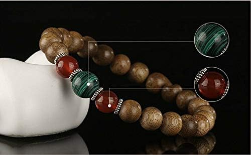 GLW Indonesia Genuine Wild Agarwood Aloewood Malas Meditation Prayer Beads 7mm #4947