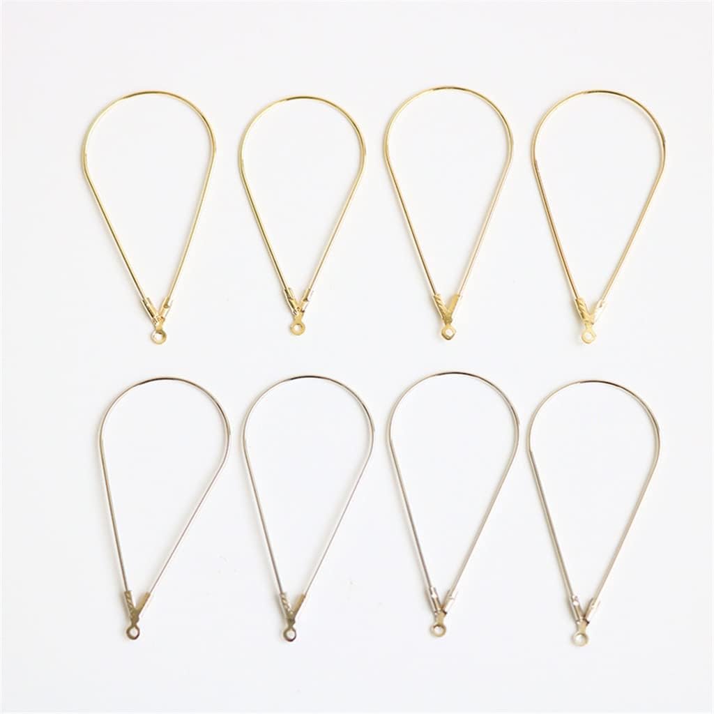 SIDUFHAOPKLL Geometric Teardrop Earrings Ear Clips DIY Handmade Jewellery Accessories Material Kit(D)