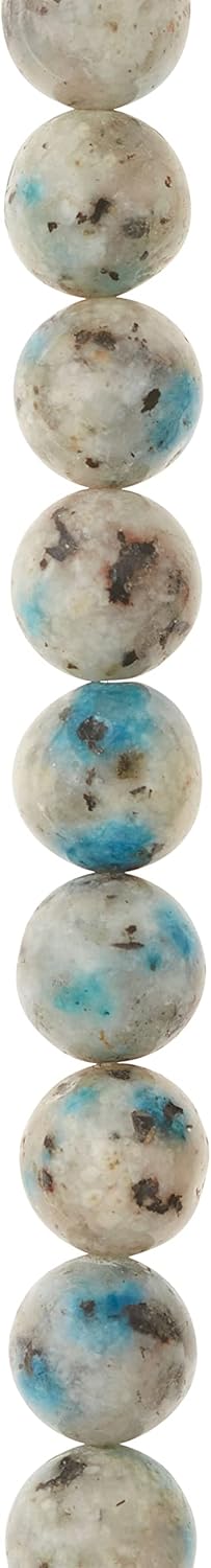 Bead Landing K2 Stone Round Beads – 10mm Multicolor Natural Gemstone Beads for Bracelets, Necklaces & DIY Jewelry, 7