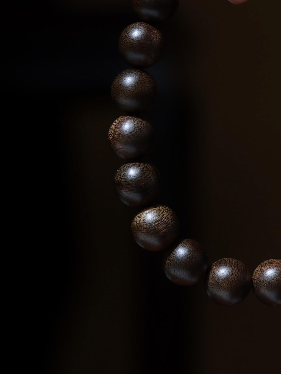 Agarwood 10mm Brunei Black Chess agarwood Skewer Vegetarian Buddha Bead rosary beads