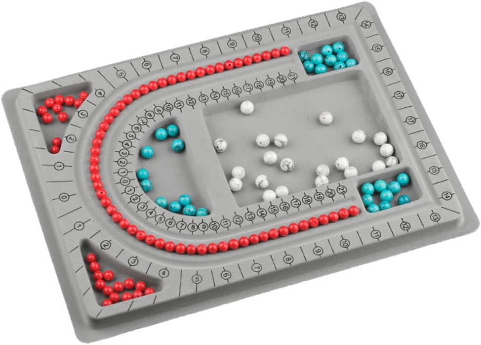 Beading Jewelry Design Board | DIY Necklace & Bracelet Making Tool with 8 Compartment Trays/Scale Markings | Bead Stringing Tray for Experts & Craft Lovers
