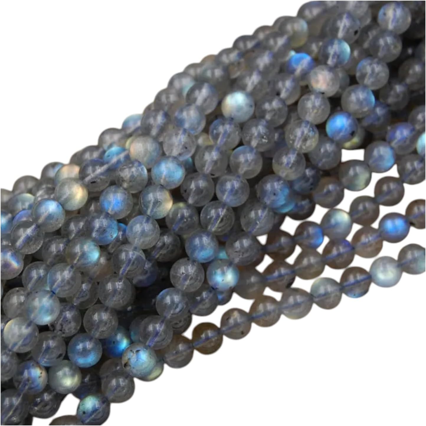 Natural Labradorite Round Beads 15.5