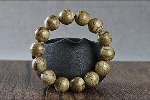 GLW Sumatra Genuine Natural Wild Agarwood Aloewood MALA Prayer Beads 14mm #4678