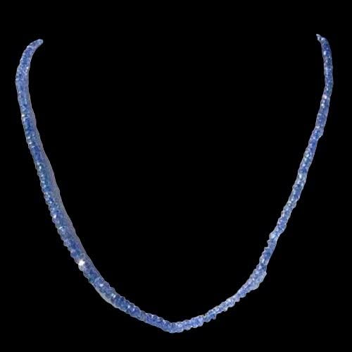 Un-Heated Blue Sapphire Bead Faceted 17