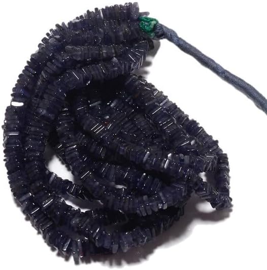 Iolite Heishi Beads, Iolite Spacer Beads, 5mm Beads, Natural Gemstone Beads 16 Inch 5 Strands