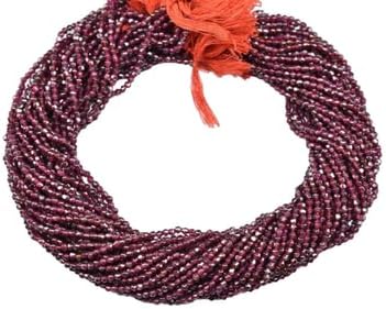 2.5mm Natural Garnet Fancy Shape Faceted Loose Gemstone Beads 13 Inch 10 Strand CHIK-STRD-86161