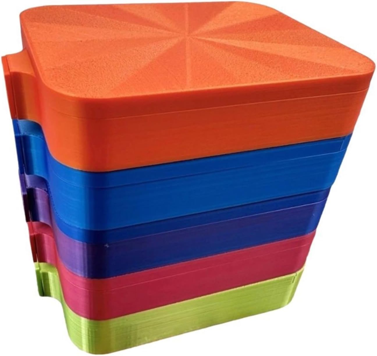 4/10pcs DIY Craft Diamond Painting Tray Storage Box Embroidery Large Capacity Beading Plates Plastic Multi-Color(Rose red,10pcs)