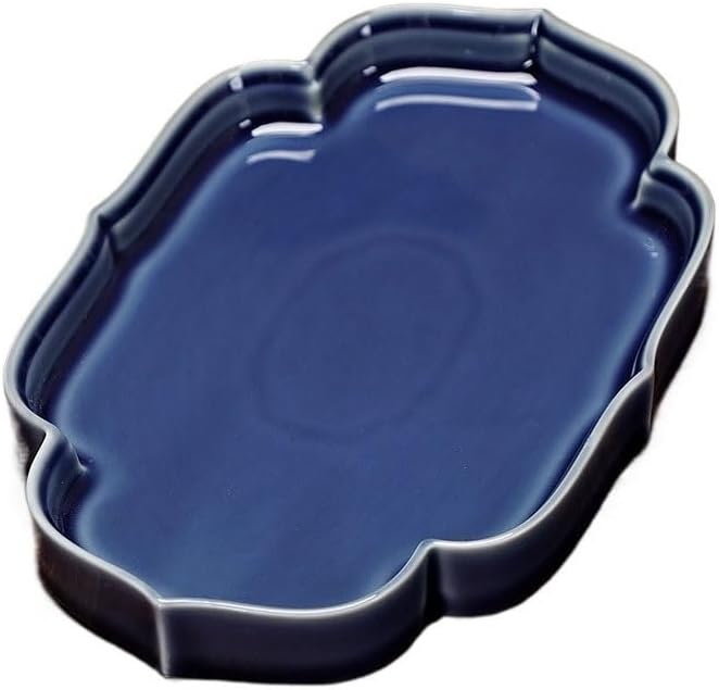 Tray Ceramic Tea Tray Tea Tray Dry Tea Table Tea Table Afternoon Tea Snack Tray Snack Fruit Tray Tea Tray Serving Trays(A)