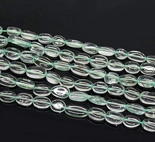 10 Strand Wholesale Green Amethyst Smooth Polished Oval Gemstone Loose Craft Beads 13 Inch Long 9mm 11mm Code-HIGH-1363