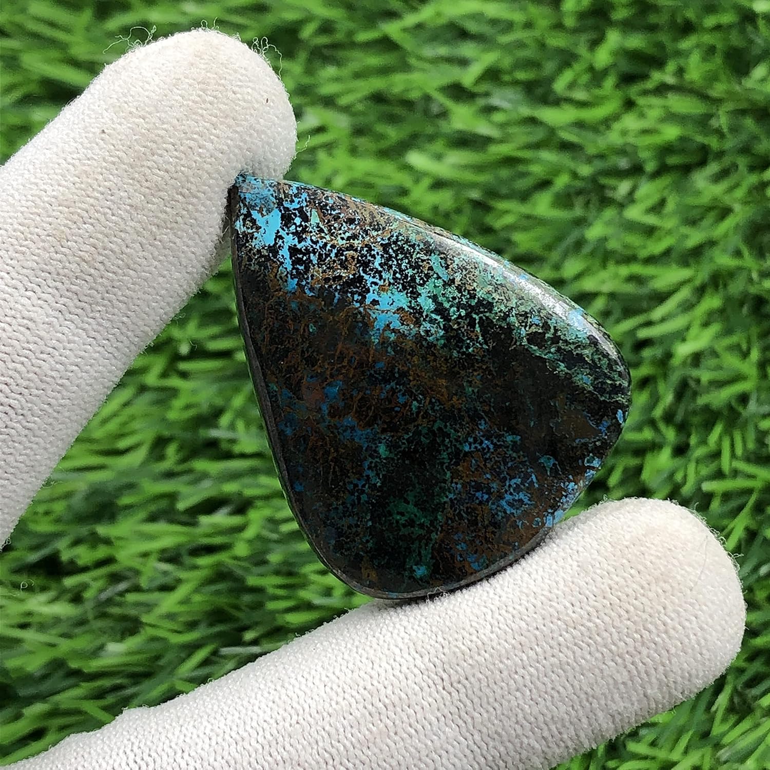 Natural CHRYSOCOLLA N Gemstone Loose Cabochon Lot For Jewelry Making, Loose Gemstone For Ring, Earring & Pendant Necklace, Jewelry Making Cabochons, Healing Gemstones
