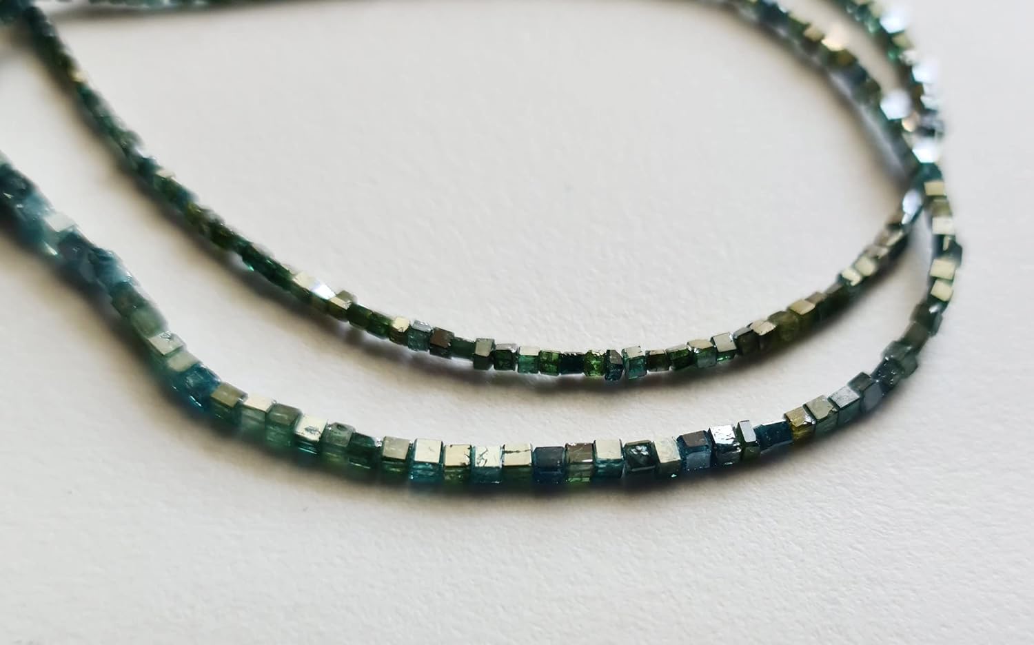 Blue Rough Diamond Box Beads, 1.80-2.5 mm Sparkling Faceted Blue Diamond Cubes Box Beads For Jewelry (4 IN to 16 IN) - APKJ8