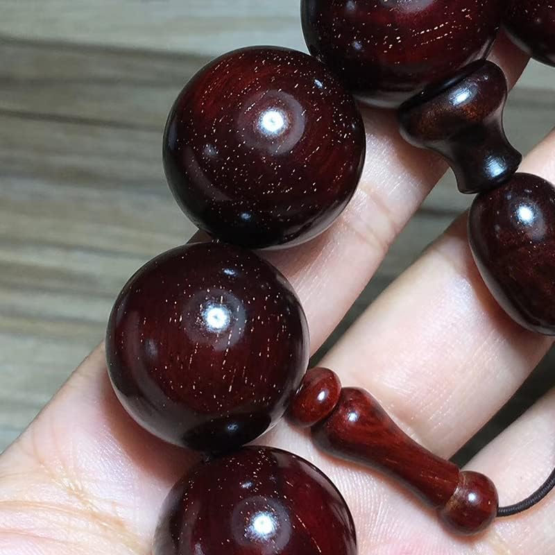 Mascot Wooden Crafts Wood Carving Art Wood Decoration Artwork 小叶紫檀2.0×12颗近满金星泥料玻璃底佛珠手串 男女念珠佛珠(小叶紫檀近满金星泥料)