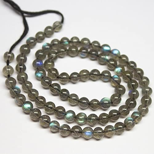 13 inch Strand of Natural gem Labradorite, 4-4.5mm Round Smooth Beads for DIY Jewelry Making. | Beads_05060