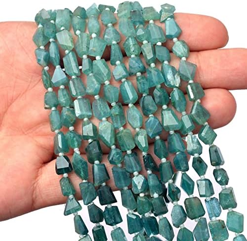 13 inch Strand of Natural gem Grandidierite, 9-11mm Tumble Smooth Beads for DIY Jewelry Making. | Beads_03802